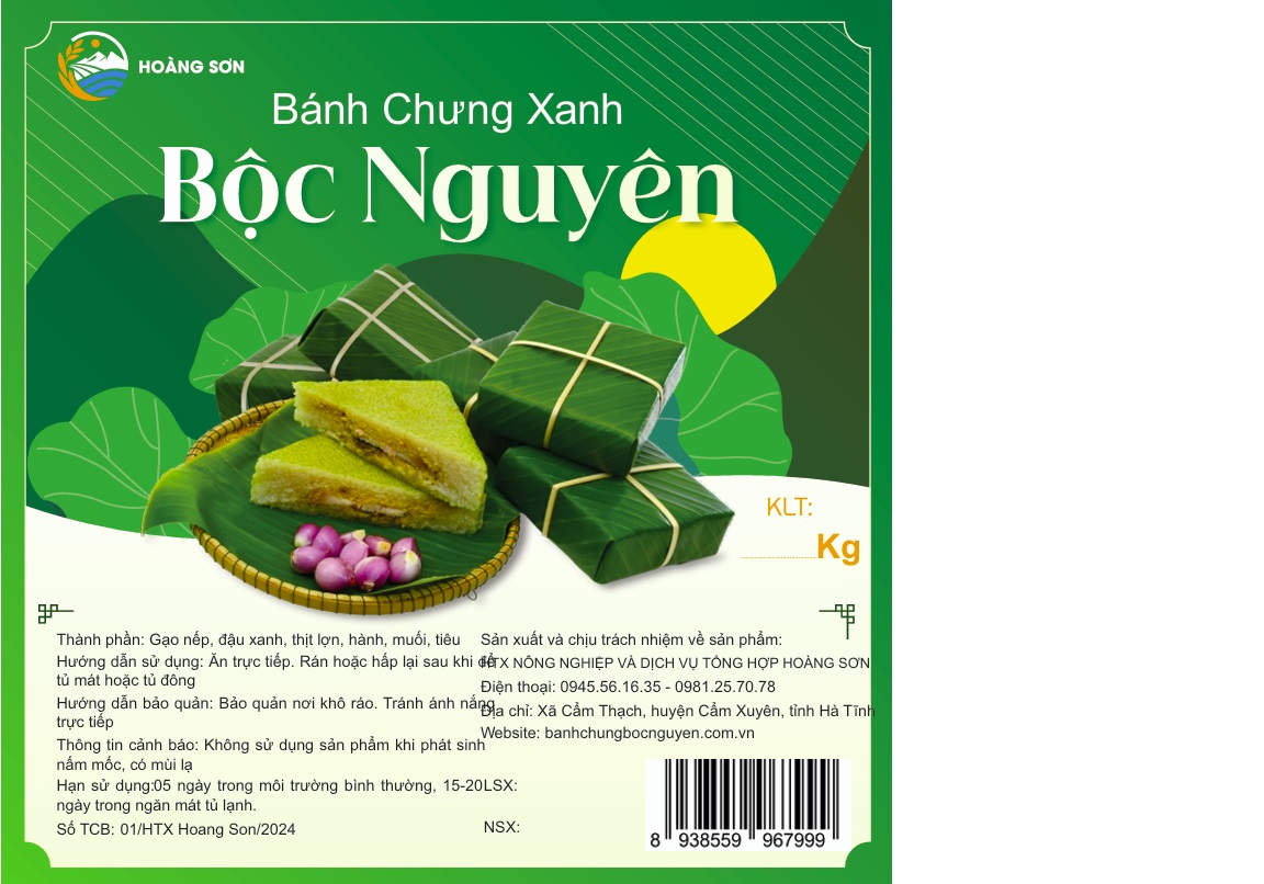 Bánh chưng xanh Bộc Nguyên